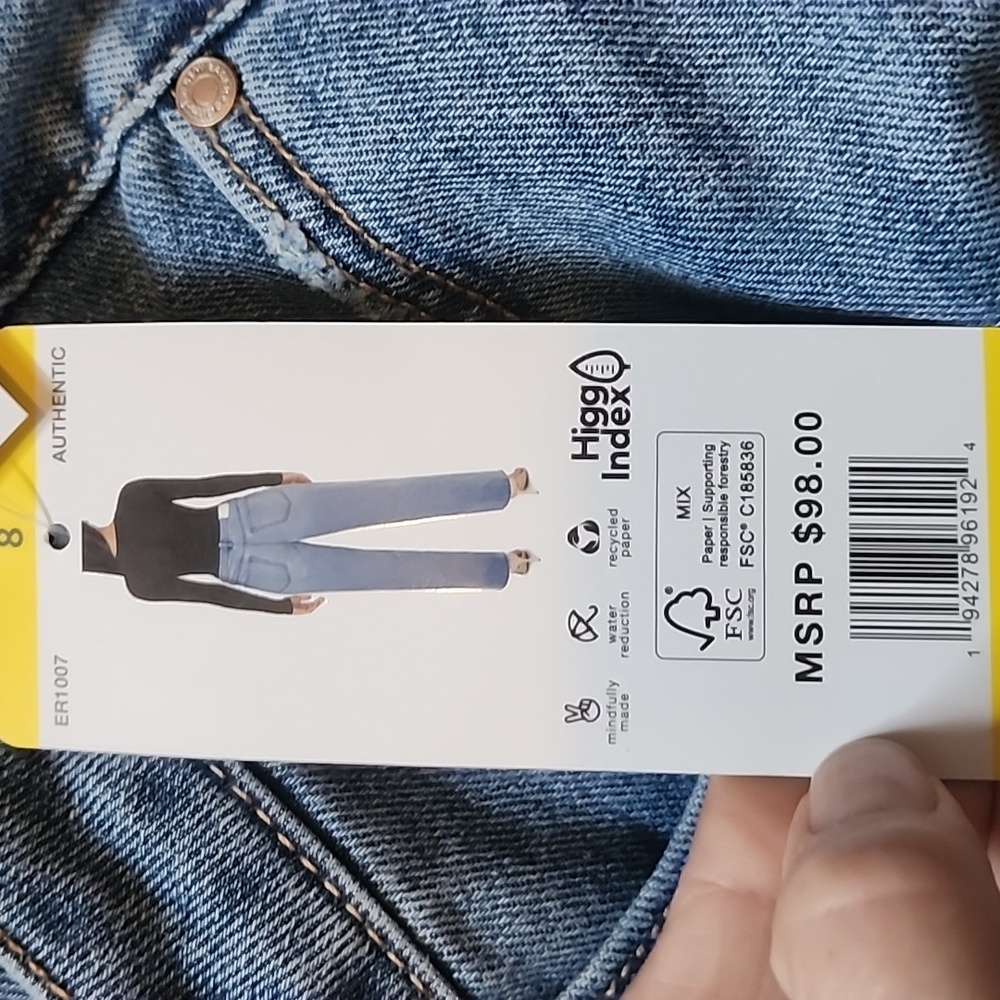 Edited By REMI BADER Women's Denim Jeans For Everbody Loose Straight Fit Size 8 - Picture 10 of 12
